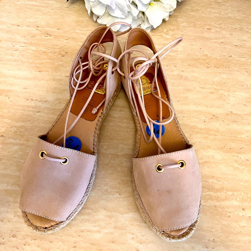 Leather Espadrilles